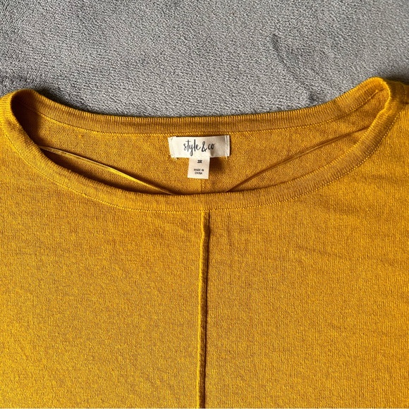 Style & Co Womens Amber Haze Knit Pullover Top 3X Plus Size, New With Tags $57 - Picture 5 of 12